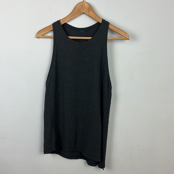 Lululemon Tie & Go Soft Pima Cotton Tank in Heathered Black - Picture 8 of 12